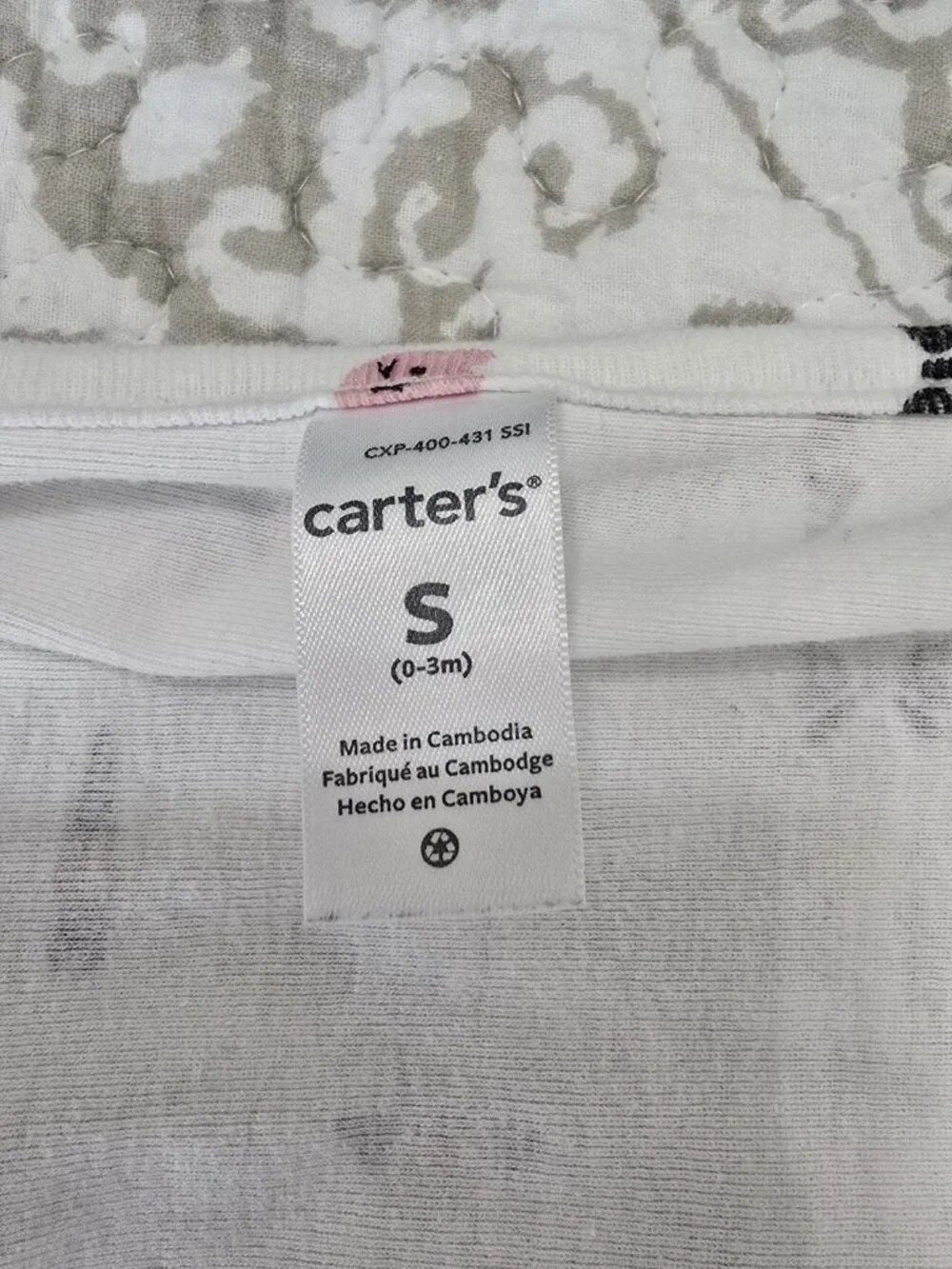 Carters velcro swaddle, Newborn (0-3)